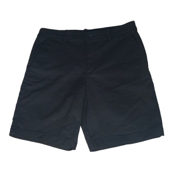 Calvin Klein Flat Front Shorts Black Size 33 - Picture 1 of 6